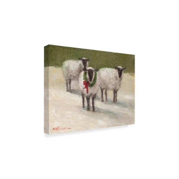 Mary Miller Veazie 'Lambs With Wreath' Canvas Art,24x32